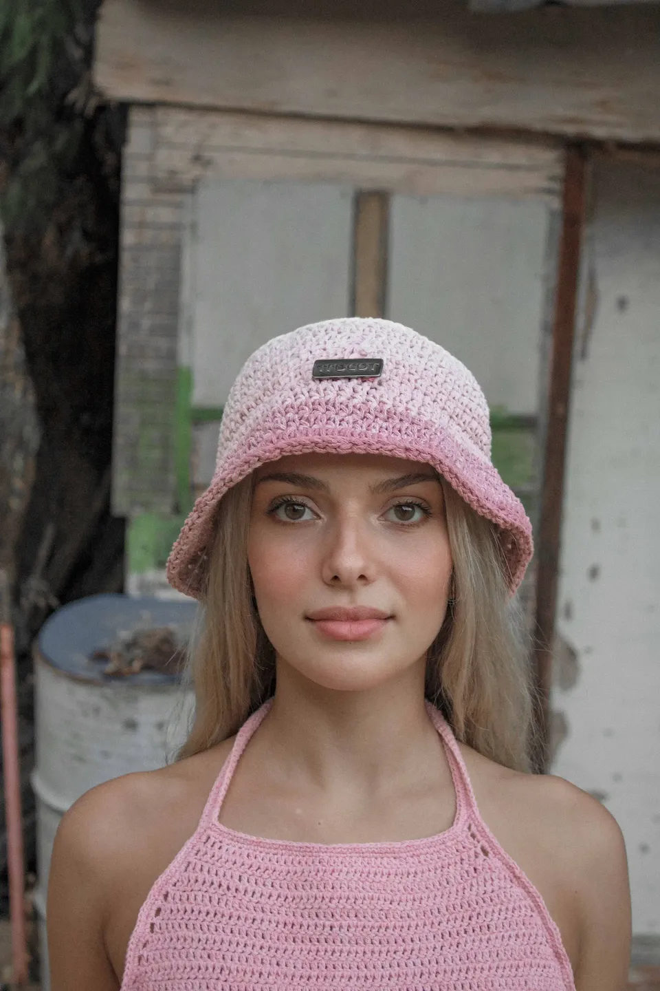 BUCKET Hat -Pink Ombre