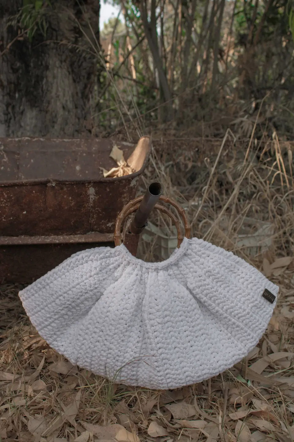 COQUILLE BAMBOO Bag -White